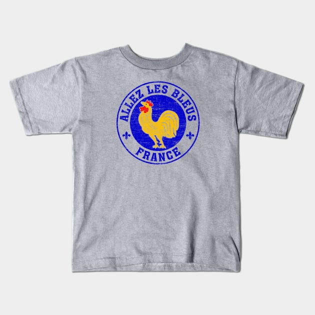 Allez Les Bleus France Kids T-Shirt by zurcnami